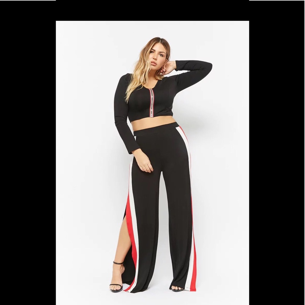 Crop top pant set